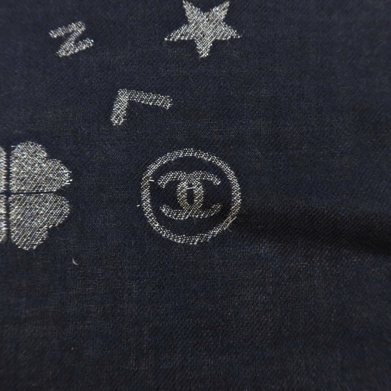 CHANEL 絲質/羊絨/嫘縈Scarf圍巾-5