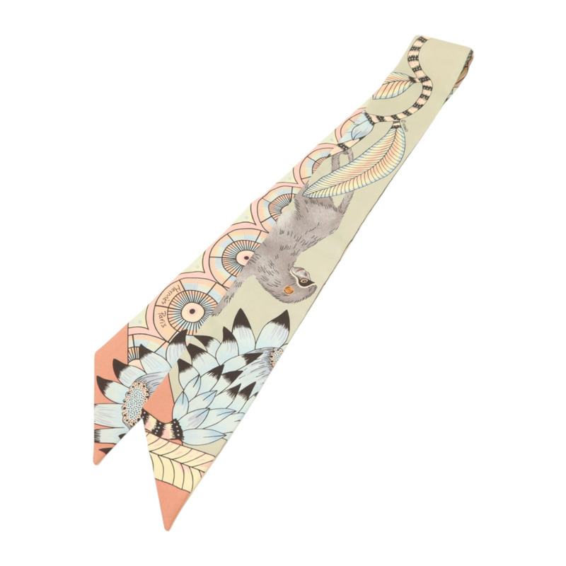 HERMES 絲質Twilly絲巾-1