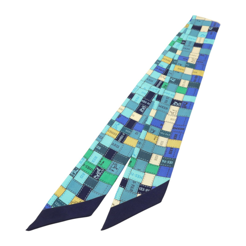 HERMES 絲質Twilly絲巾-1