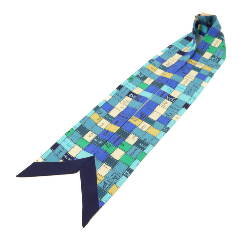 HERMES 絲質Twilly絲巾-3