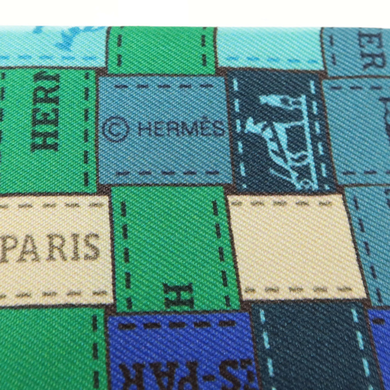 HERMES 絲質Twilly絲巾-5