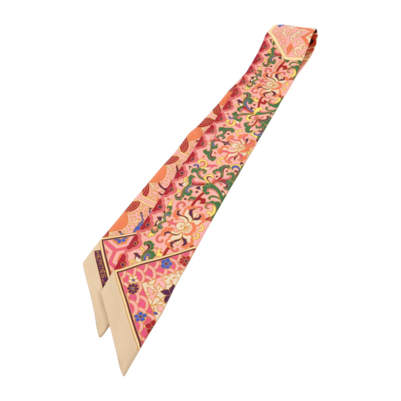 HERMES 絲質Twilly絲巾-1