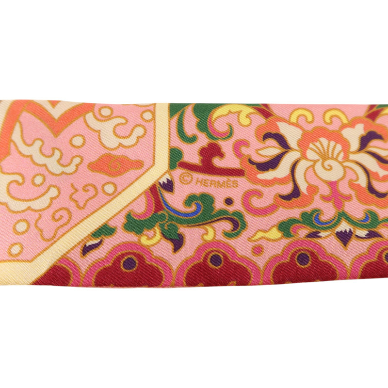 HERMES 絲質Twilly絲巾-5