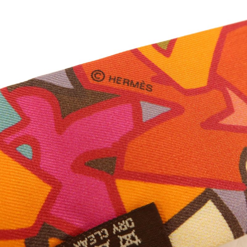 HERMES 絲質Twilly絲巾-5