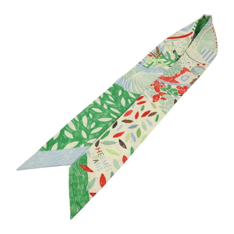HERMES 絲質Twilly絲巾-2