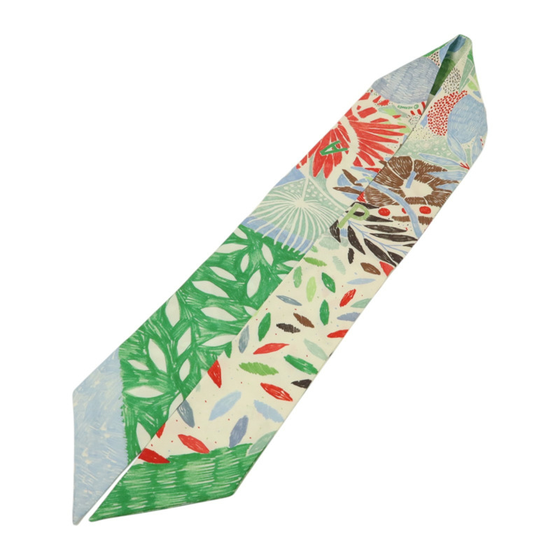 HERMES 絲質Twilly絲巾-3