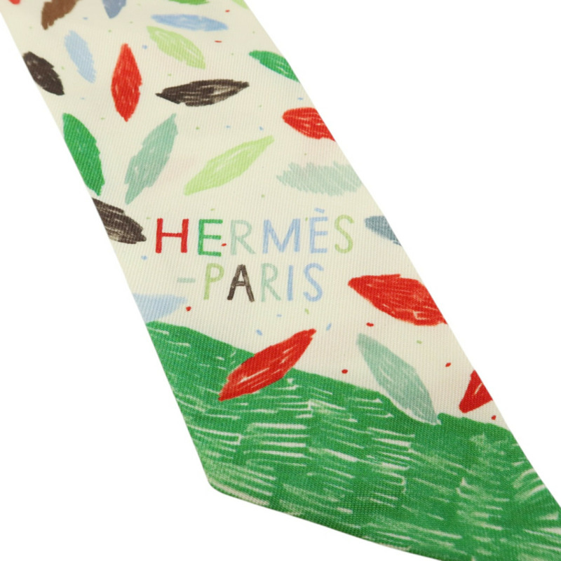 HERMES 絲質Twilly絲巾-4