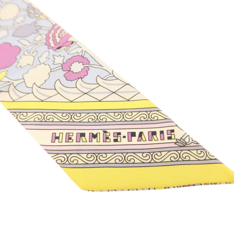 HERMES 絲質Twilly絲巾-4