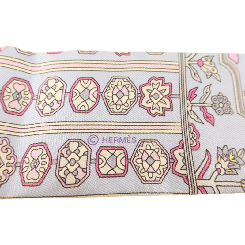 HERMES 絲質Twilly絲巾-5