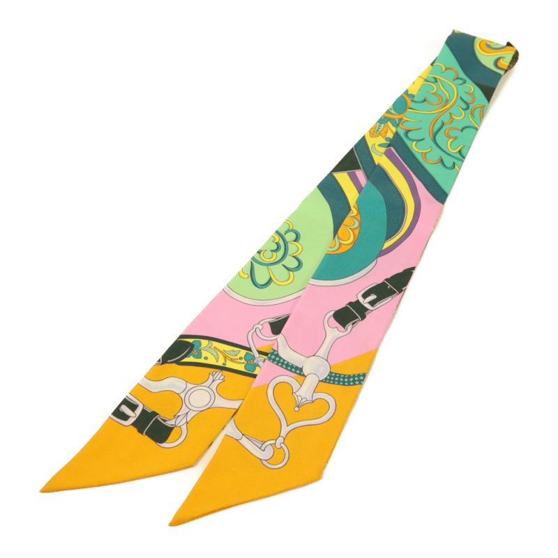 HERMES 絲質Twilly絲巾-1