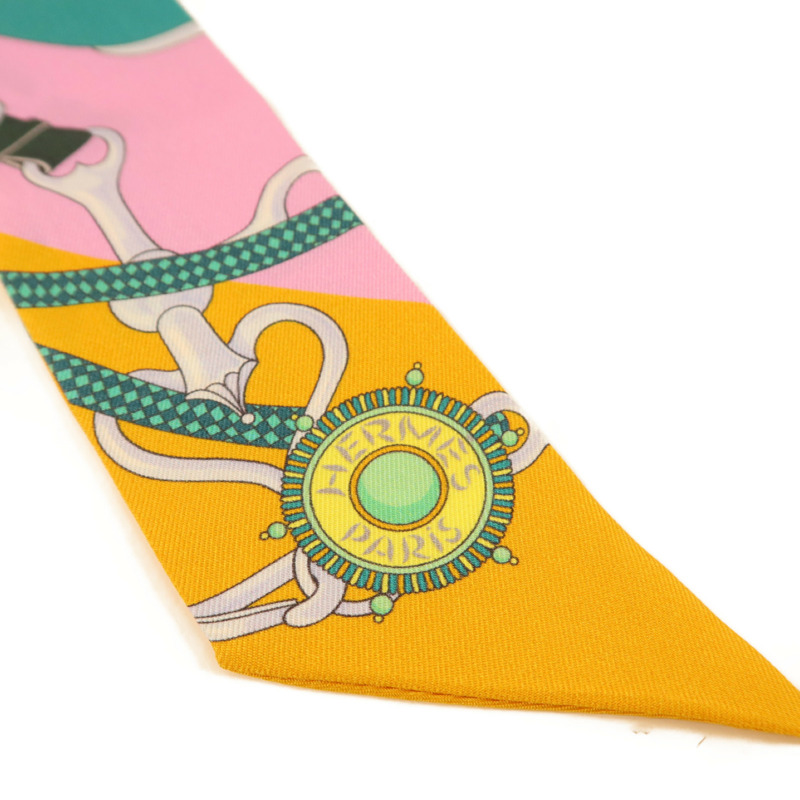HERMES 絲質Twilly絲巾-4