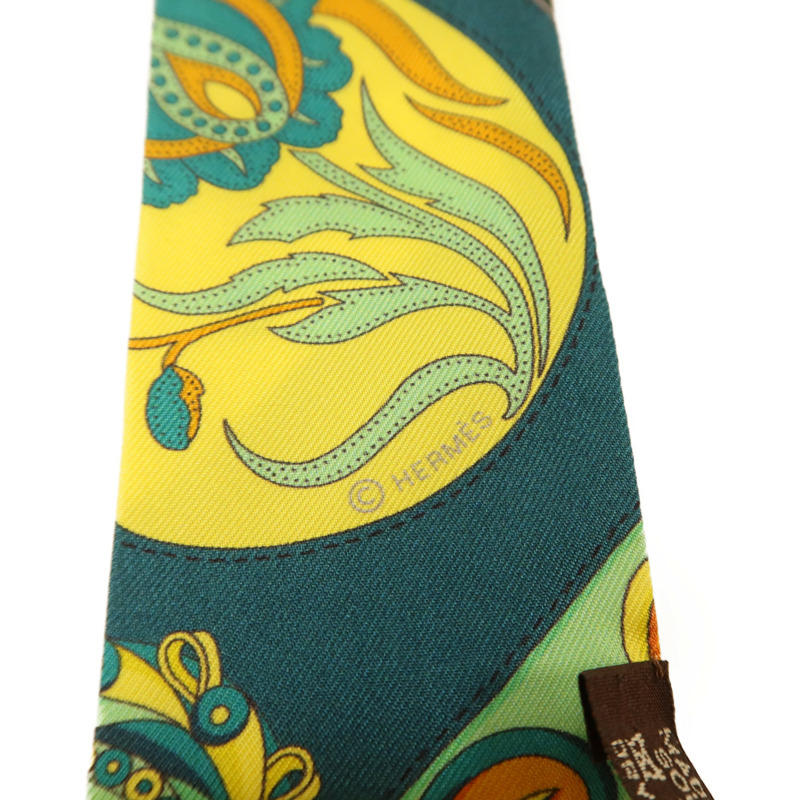 HERMES 絲質Twilly絲巾-5
