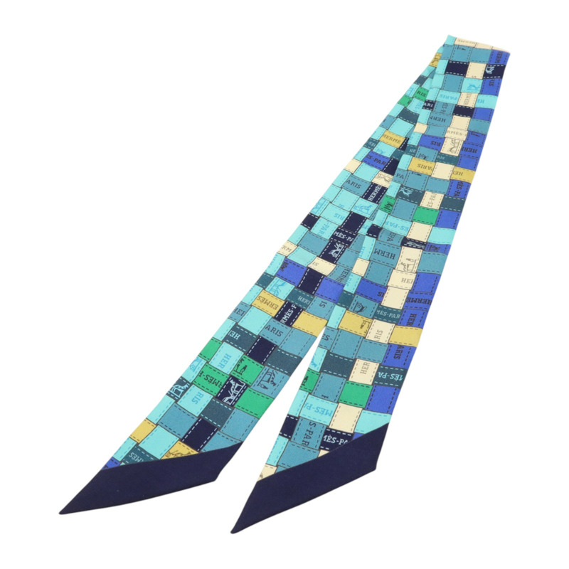 HERMES 絲質Twilly絲巾-1