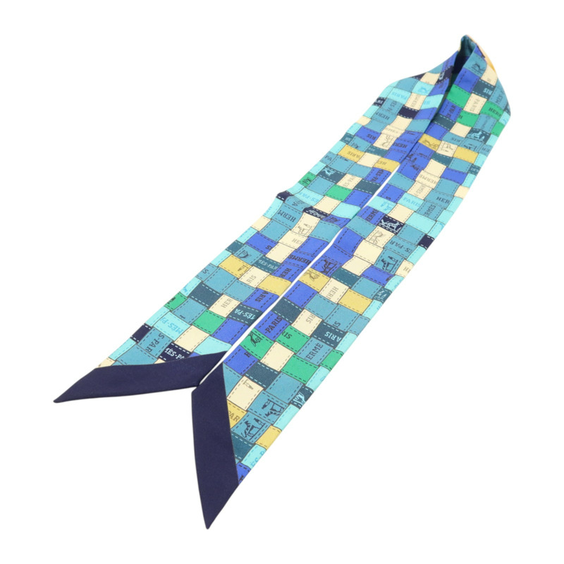 HERMES 絲質Twilly絲巾-3