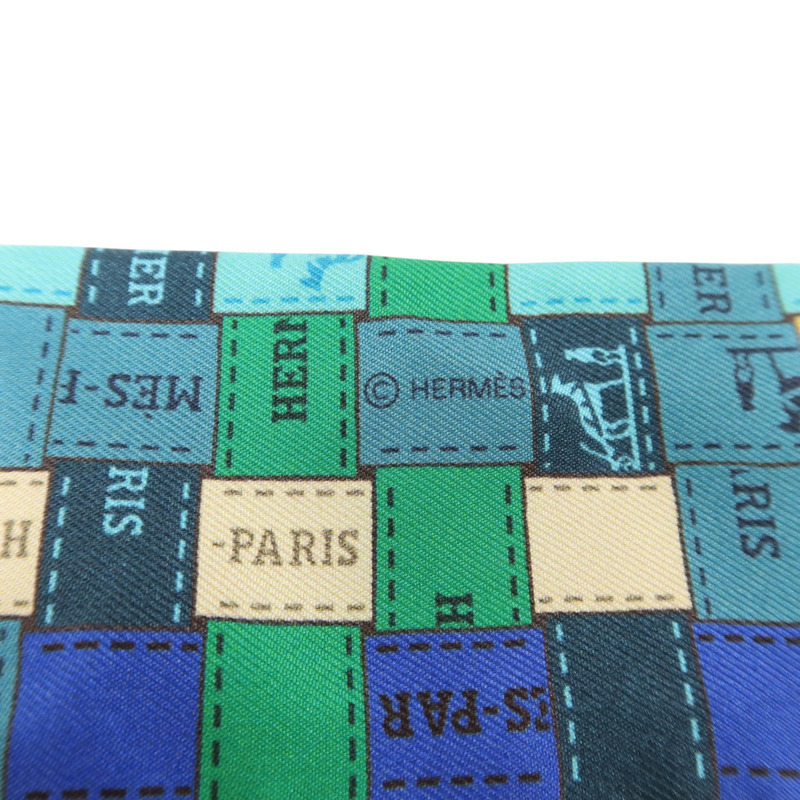 HERMES 絲質Twilly絲巾-5