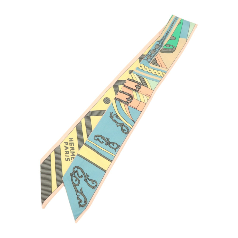 HERMES 絲質Twilly絲巾-1