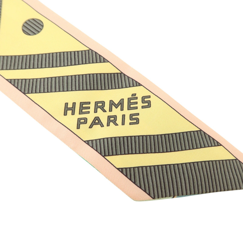 HERMES 絲質Twilly絲巾-5
