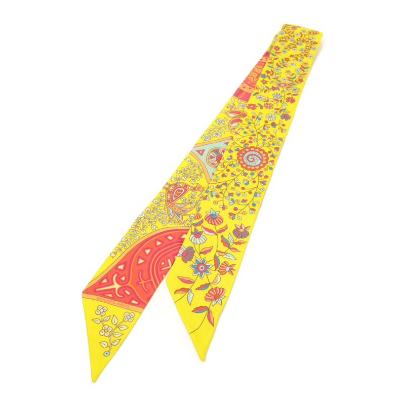 HERMES 絲質Twilly絲巾-1