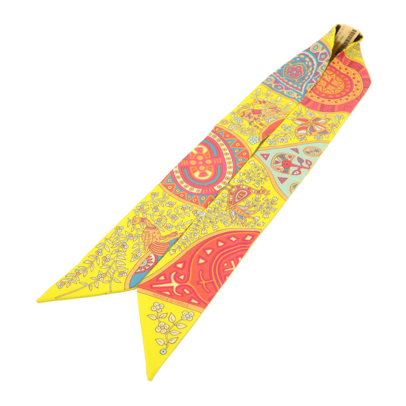 HERMES 絲質Twilly絲巾-2