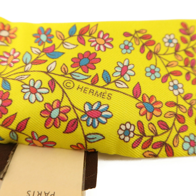HERMES 絲質Twilly絲巾-5