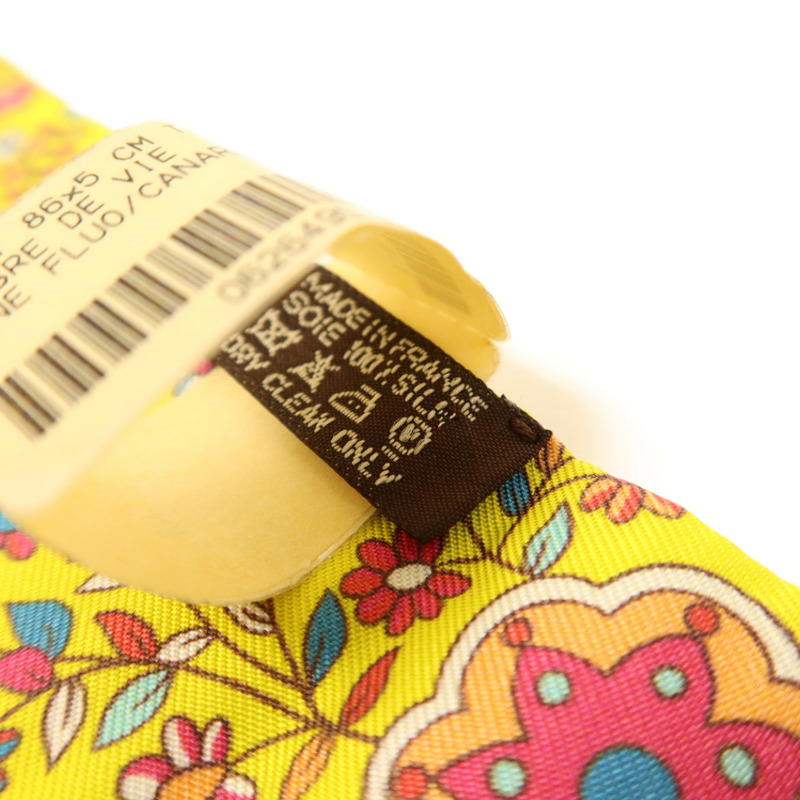HERMES 絲質Twilly絲巾-6