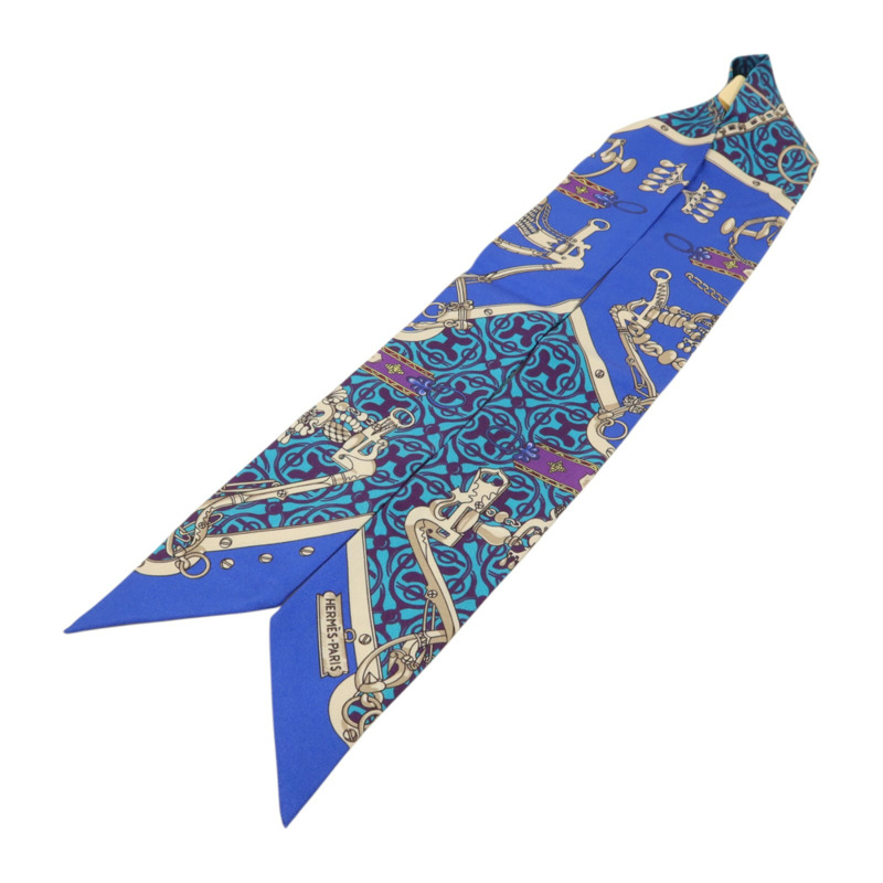 HERMES 絲質Twilly絲巾-2