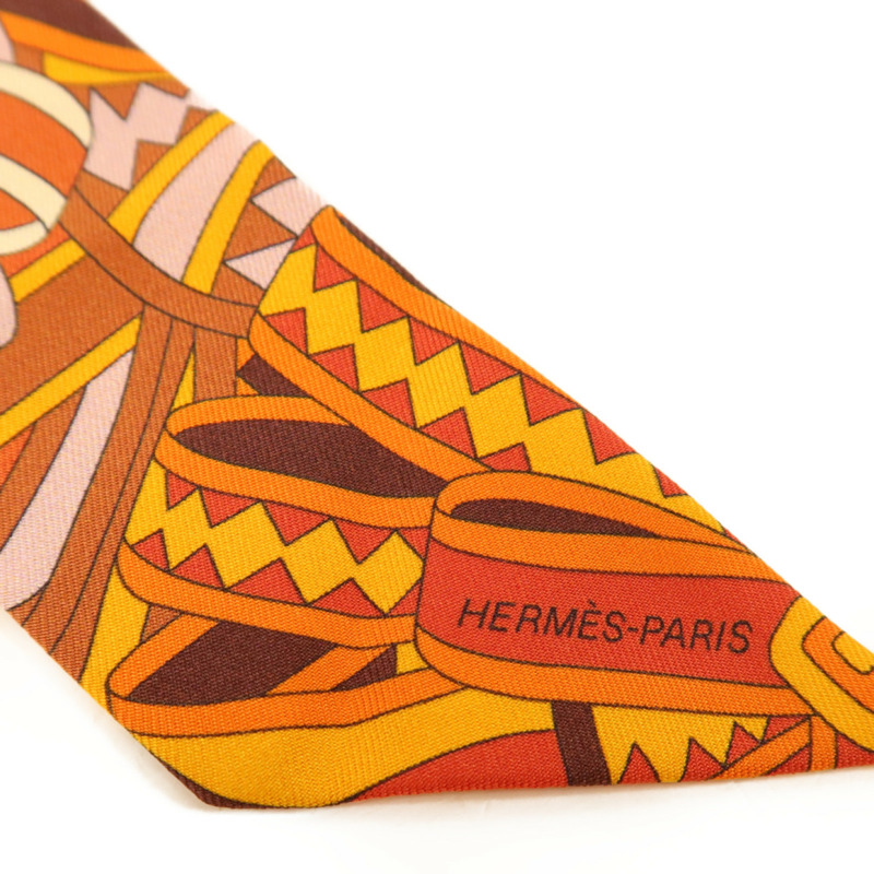 HERMES 絲質Twilly絲巾-4