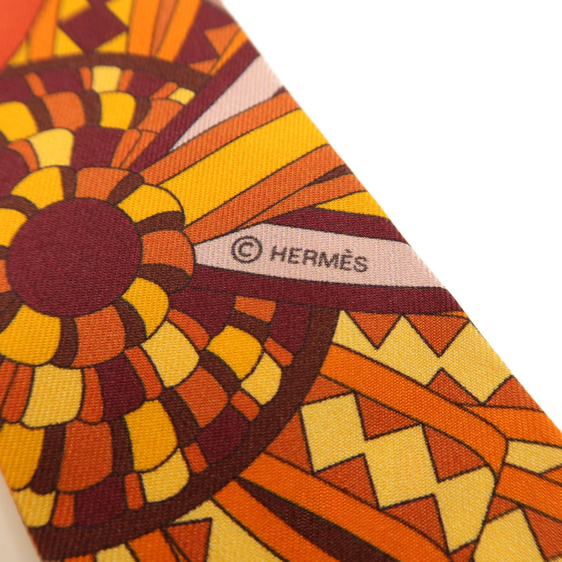 HERMES 絲質Twilly絲巾-5