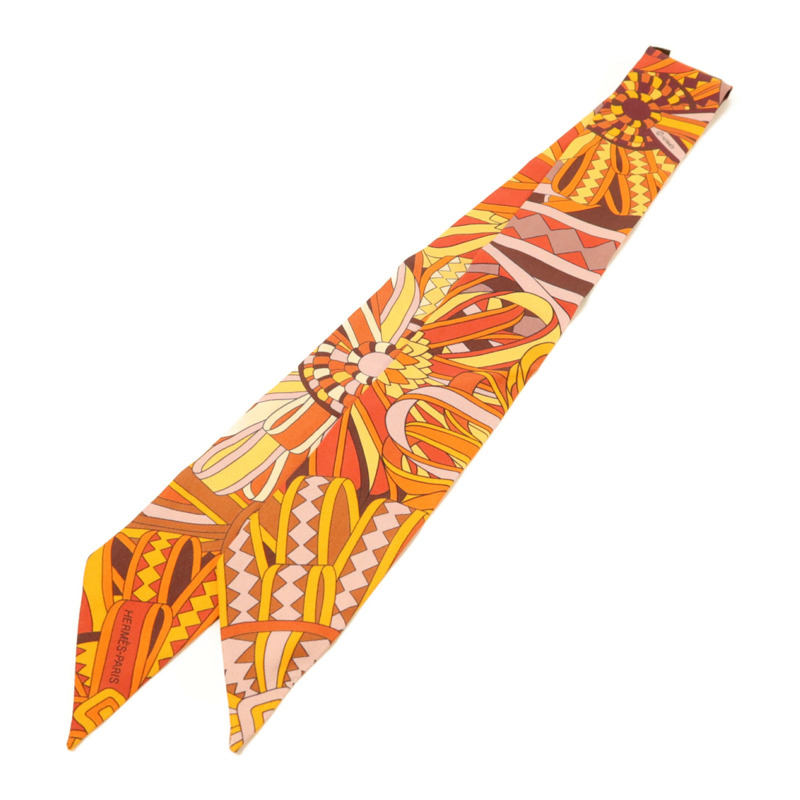 HERMES 絲質Twilly絲巾-1