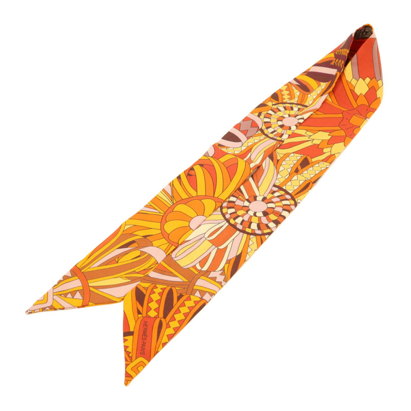 HERMES 絲質Twilly絲巾-2