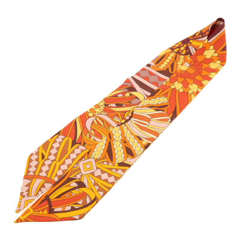 HERMES 絲質Twilly絲巾-3