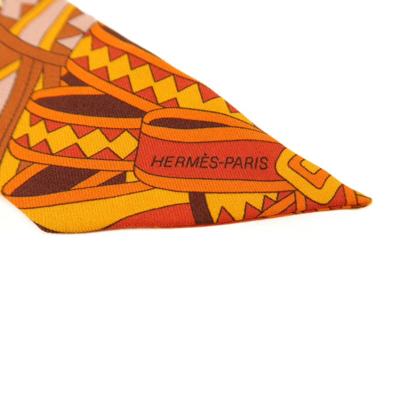 HERMES 絲質Twilly絲巾-4