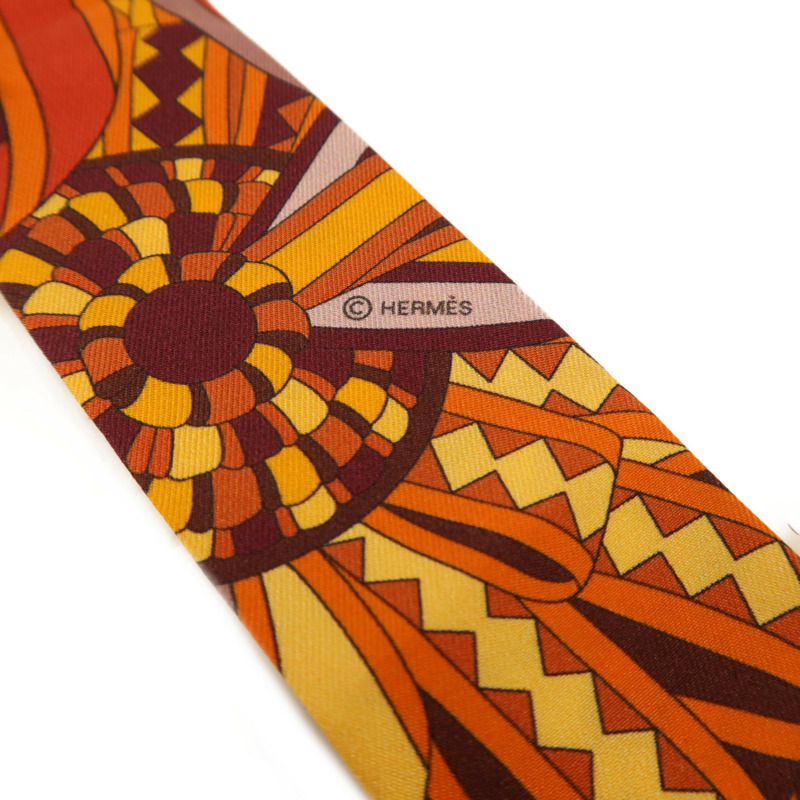 HERMES 絲質Twilly絲巾-5