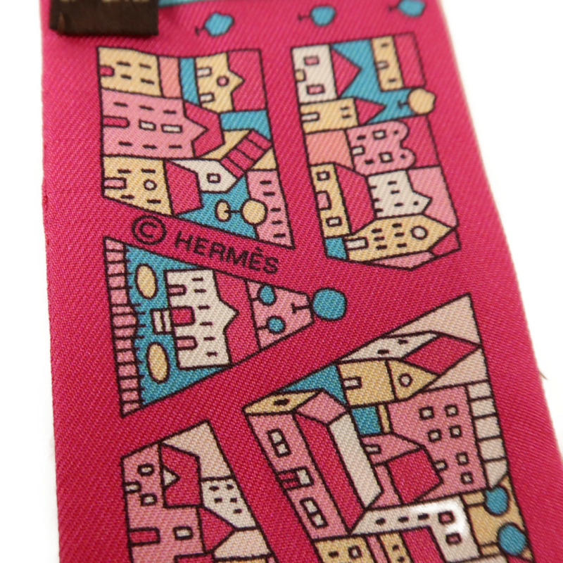 HERMES 絲質Twilly絲巾-5