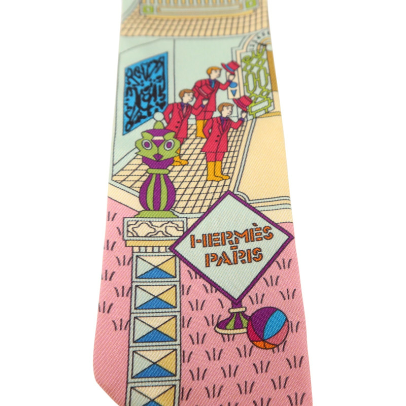 HERMES 絲質Twilly絲巾-5