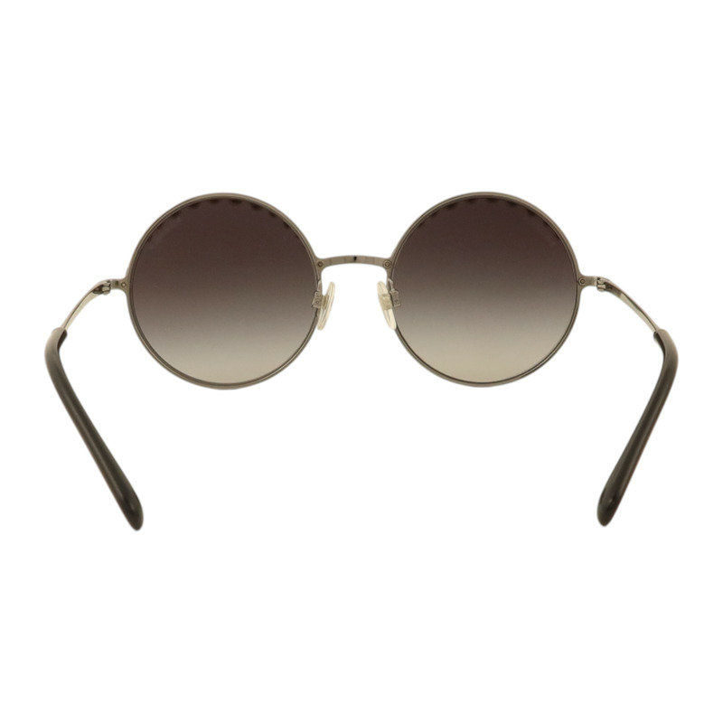 CHANEL 金屬/PVC Pearl Round Sunglasses太陽眼鏡-3