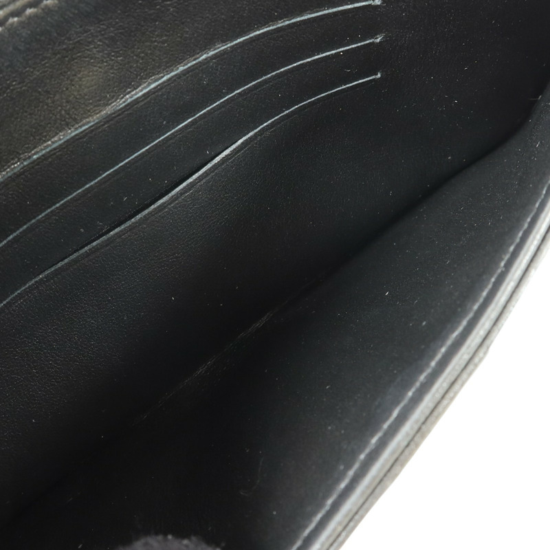 CHANEL 羊皮皮革Boy Chanel Zipper Long Wallet金扣長錢包-5