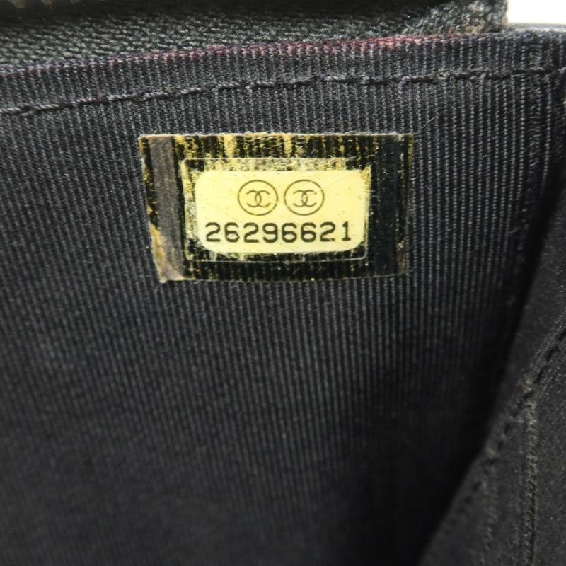 CHANEL 羊皮皮革Boy Chanel Zipper Long Wallet金扣長錢包-8