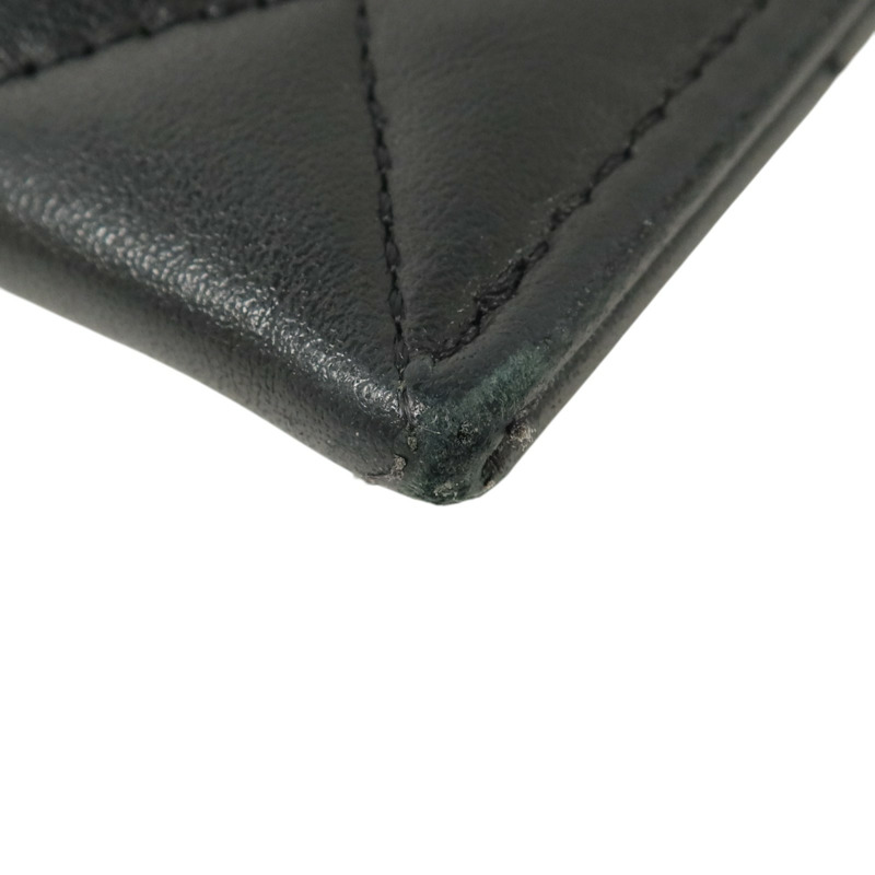 CHANEL 羊皮皮革Boy Chanel Zipper Long Wallet金扣長錢包-13