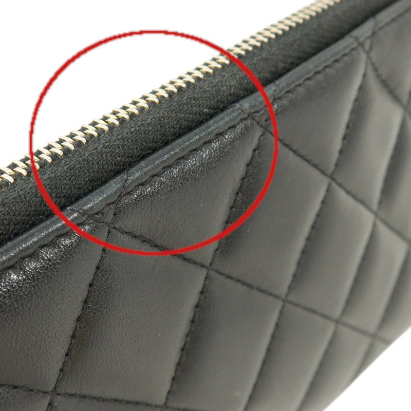 CHANEL 羊皮皮革Boy Chanel Zipper Long Wallet金扣長錢包-18