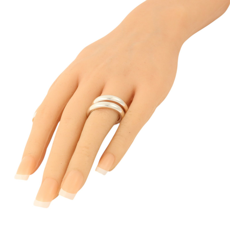 HERMES 925純銀Vertige Ring戒指Hermes#52/US#5.5-5