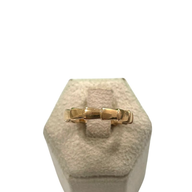 BVLGARI 寶格麗 SERPENTI VIPER 單圈蛇戒 K18PG #50-1