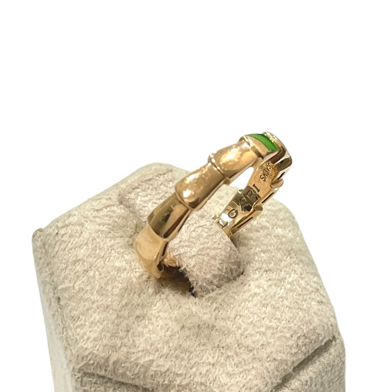 BVLGARI 寶格麗 SERPENTI VIPER 單圈蛇戒 K18PG #50-2