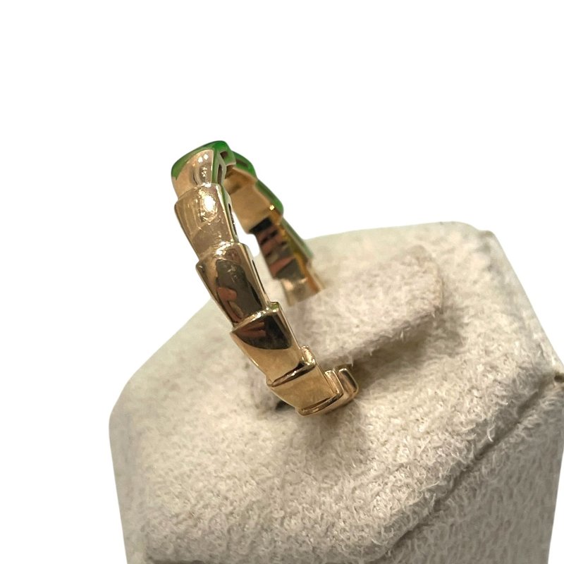 BVLGARI 寶格麗 SERPENTI VIPER 單圈蛇戒 K18PG #50-3
