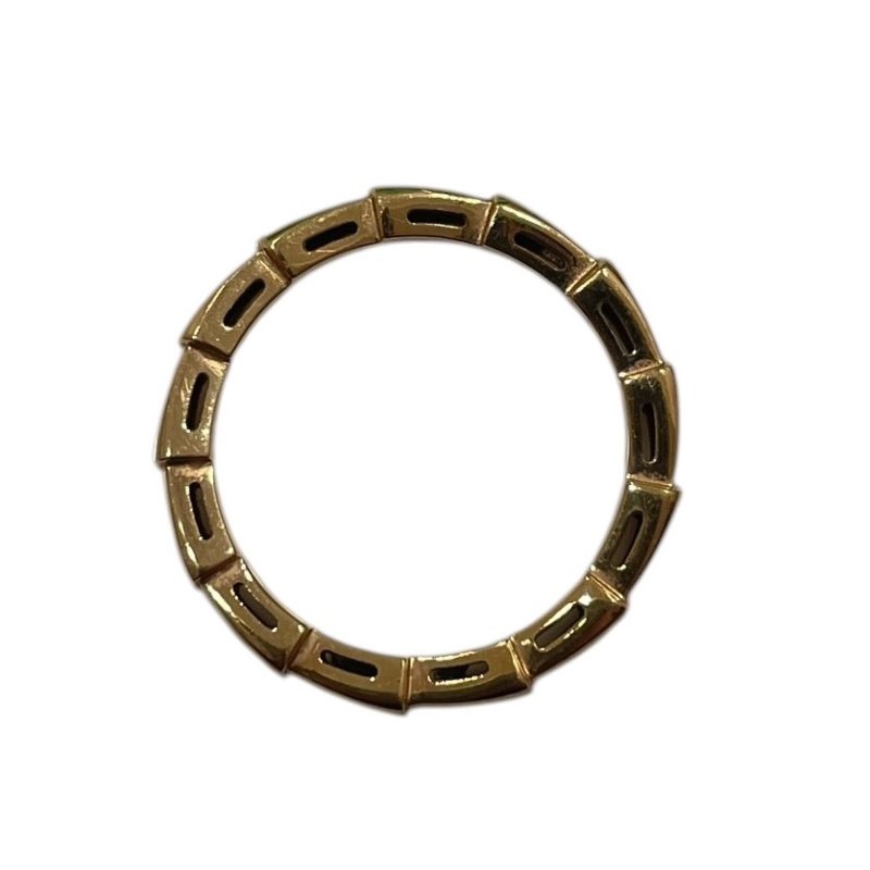BVLGARI 寶格麗 SERPENTI VIPER 單圈蛇戒 K18PG #50-5