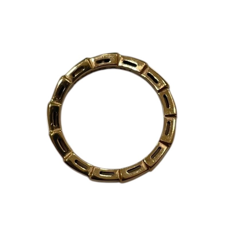 BVLGARI 寶格麗 SERPENTI VIPER 單圈蛇戒 K18PG #50-6