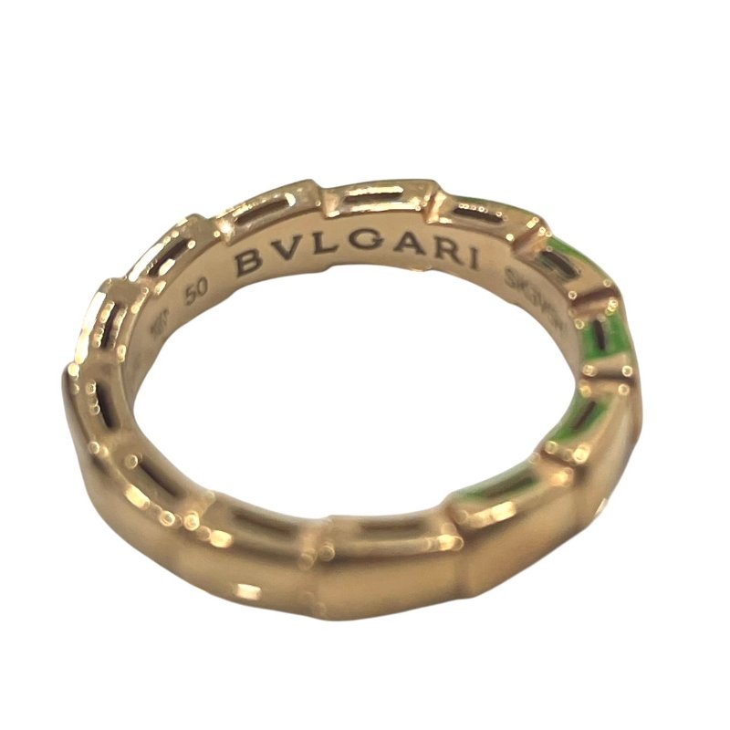 BVLGARI 寶格麗 SERPENTI VIPER 單圈蛇戒 K18PG #50-7