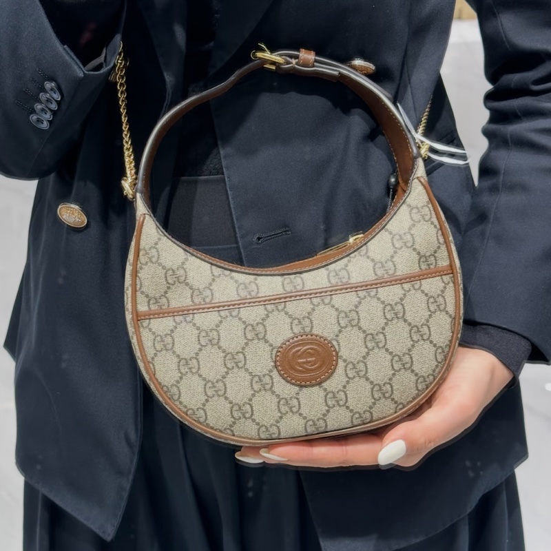 🌋GUCCI古馳月亮包手提單肩斜挎包老花半月Ophidia 🌋-2