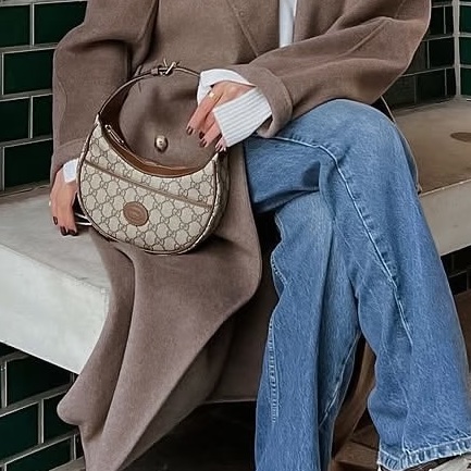 🌋GUCCI古馳月亮包手提單肩斜挎包老花半月Ophidia 🌋-4