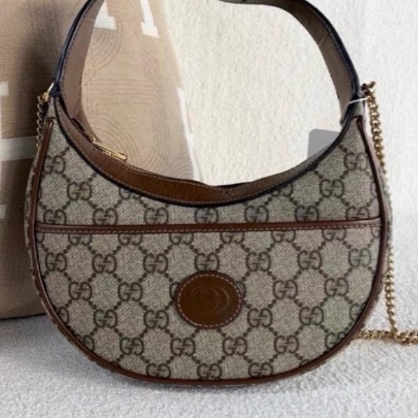 🌋GUCCI古馳月亮包手提單肩斜挎包老花半月Ophidia 🌋-11
